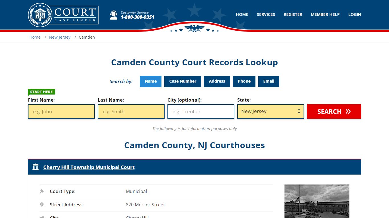 Camden County Court Records | NJ Case Lookup