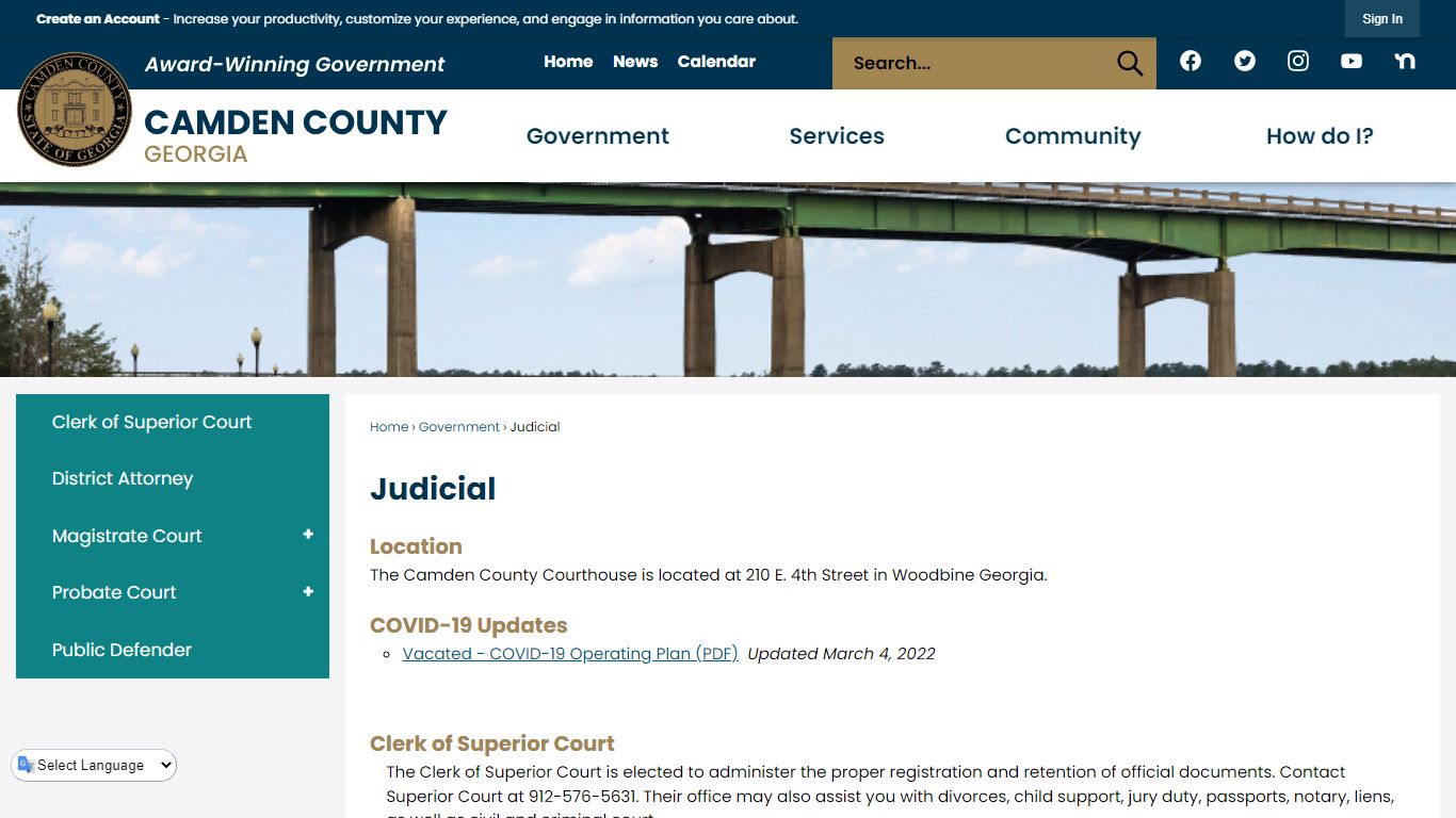 Judicial | Camden County, GA - Official Website